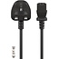 Goobay IEC-Kabel UK, 1,5 m, schwarz, (3x1 mm²)