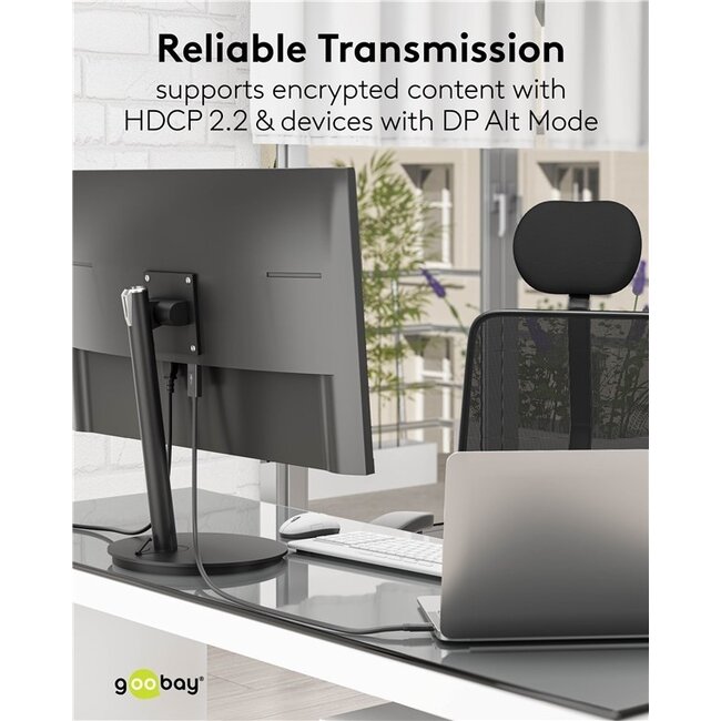 Goobay USB-C auf DisplayPort 4K 60Hz Kabel | 3 Meter