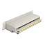 Delock 10 Zoll Patchpanel | 8x RJ45 | CAT6a | STP | 1U | Grau