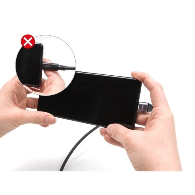 Delock USB-C Winkeladapter | oben/unten | kompakt | USB4 40 Gbps | PD 100W | 8K 60Hz