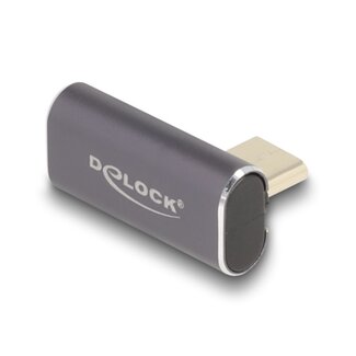 DeLOCK Delock USB-C Winkeladapter links/rechts gedreht | USB4 40 Gbps | PD 100W | 8K 60Hz