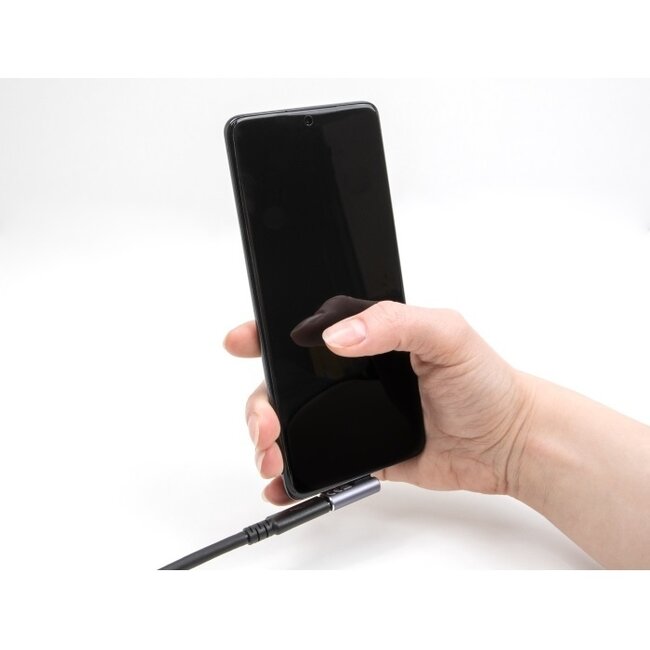 Delock USB-C Winkeladapter links/rechts gedreht | USB4 40 Gbps | PD 100W | 8K 60Hz