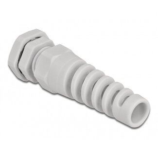 DeLOCK Kabelverschraubung mit Zugentlastung | PG9 | 4-8 mm | IP68 | Grau | 1 Stück