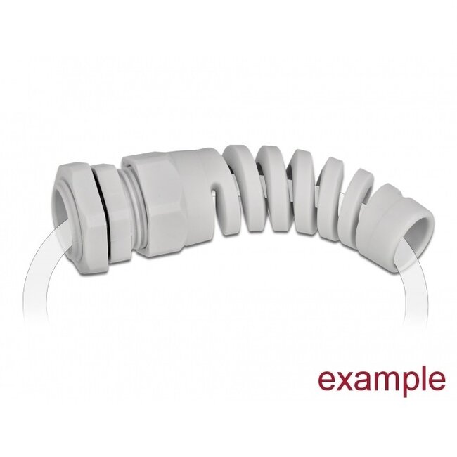 Kabelverschraubung mit Zugentlastung | PG9 | 4-8 mm | IP68 | Grau | 1 Stück