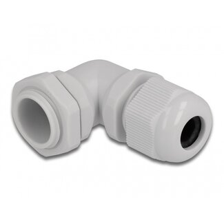 DeLOCK Kabelverschraubung 90° | PG11 | 5-10 mm | IP68 | Grau | 1 Stück