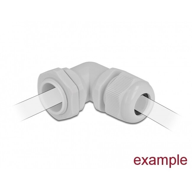 Kabelverschraubung 90° | PG11 | 5-10 mm | IP68 | Grau | 1 Stück