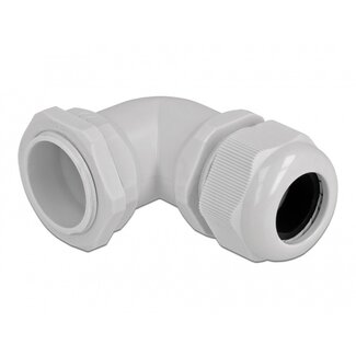 DeLOCK Kabelverschraubung 90° | PG29 | 18-25 mm | IP68 | Grau | 1 Stück