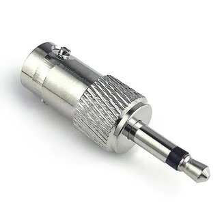 Universal BNC (w) auf 3,5mm Klinke 2-polig (m) Adapter | 50 Ohm
