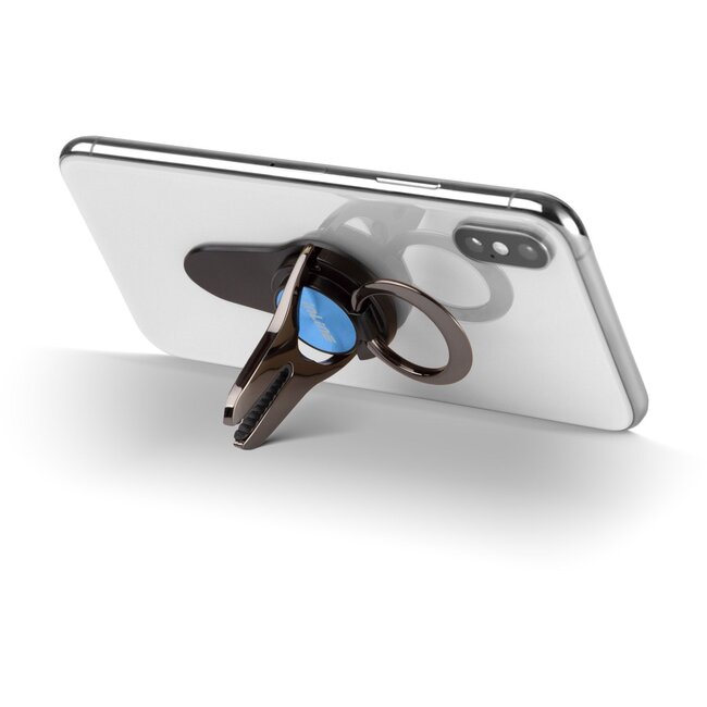 InLine 3-in-1 Smartphone Fingerhalter, Autohalter & Ständer | Blau