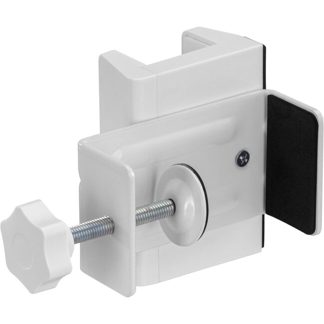 InLine Steckdosenleiste Tischbefestigung | Schraubklemme | Tischdicke bis 90mm | Weiß