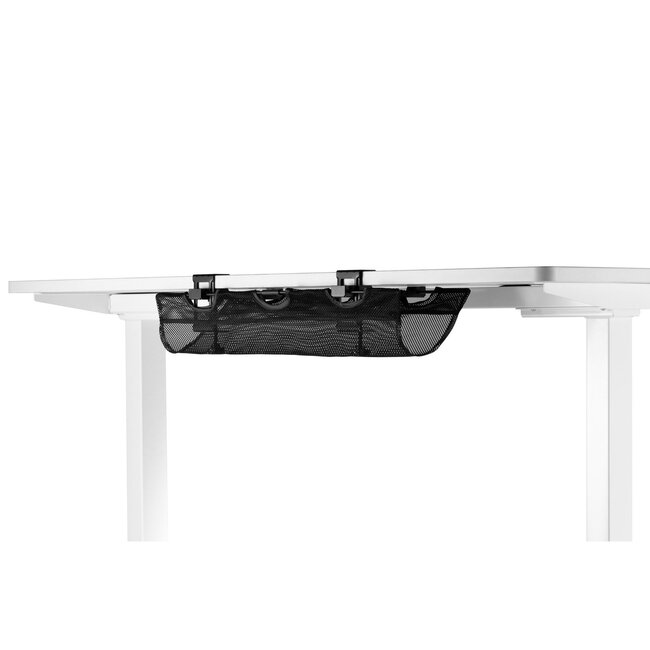 InLine Schreibtisch Kabeltasche mit Klemmbefestigung | 61 x 16 cm | Schwarz