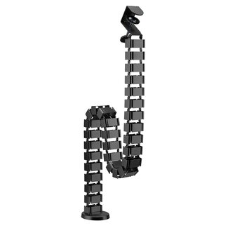 My Wall My Wall flexible Schreibtisch-Kabelrinne | Tischklemme | 134 cm | Schwarz