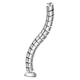 My Wall My Wall flexible Schreibtisch-Kabelrinne | Schraubbefestigung | 73 cm | Silber
