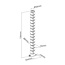 My Wall flexible Kabelwanne für Schreibtisch | Schraubbefestigung | 73 cm | Weiß