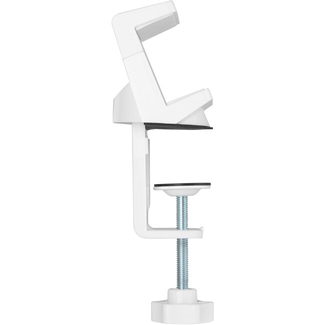 InLine Steckdosenleiste Tischbefestigung | Schraubklemme | Tischplatte bis 50mm | Weiß