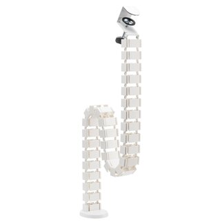 My Wall My Wall Flexibler Kabelkanal für Schreibtisch | Tischklemme | 134 cm | Weiß