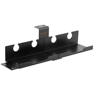 My Wall My Wall Steckdosenhalter für unter den Schreibtisch | 32 cm | Schwarz