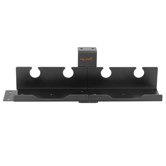 My Wall Steckdosenhalter für unter den Schreibtisch | 32 cm | Schwarz