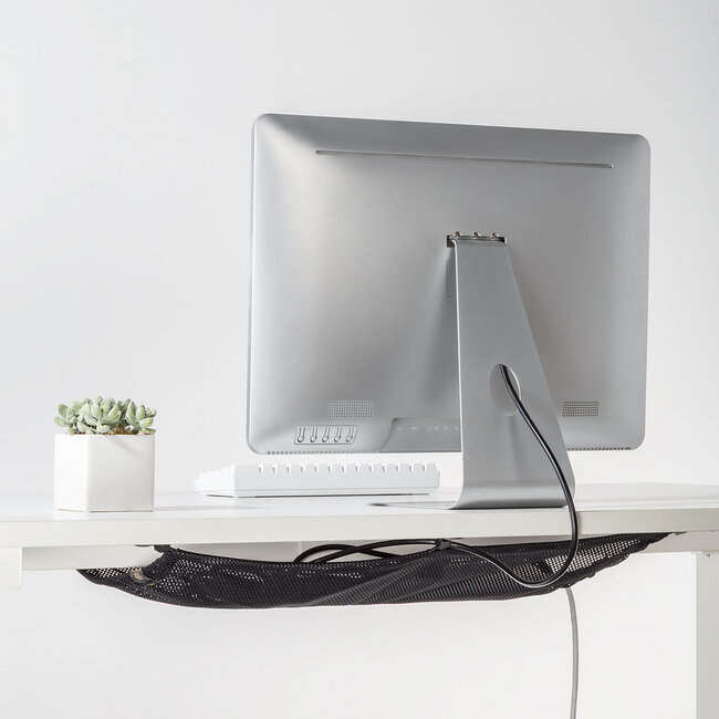 My Wall Schreibtisch-Kabeltas mit Schraubbefestigung | 69 cm | Schwarz