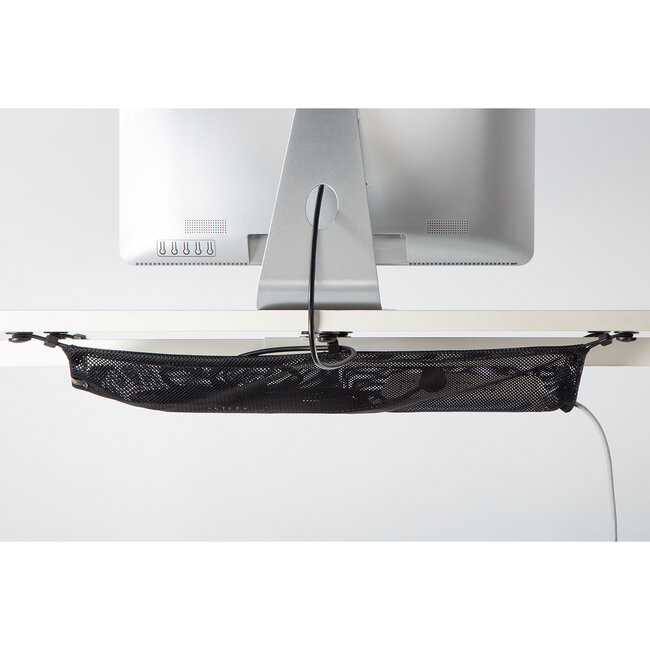 My Wall Schreibtisch-Kabeltas mit Schraubbefestigung | 69 cm | Schwarz