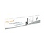 My Wall flexible Schreibtisch-Kabelrinne | Schraubbefestigung | 128 cm | Silber
