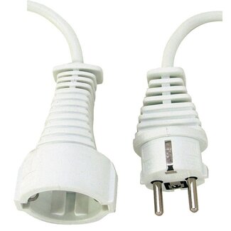 Brennenstuhl Brennenstuhl CEE 7/7 - CEE 7/3 Verlängerungskabel | 3x1,5mm² | Weiß | 2 Meter