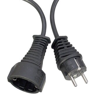 Brennenstuhl Brennenstuhl CEE 7/7 - CEE 7/3 Verlängerungskabel 3x1,5mm² Schwarz 3m