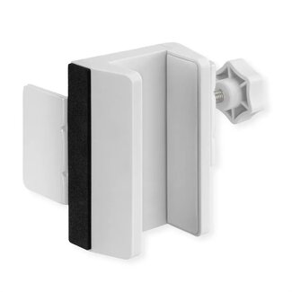 Value Value Steckdosenleiste Tischbefestigung | Schraubklemme | Tischbeindicke bis 90mm | Weiß