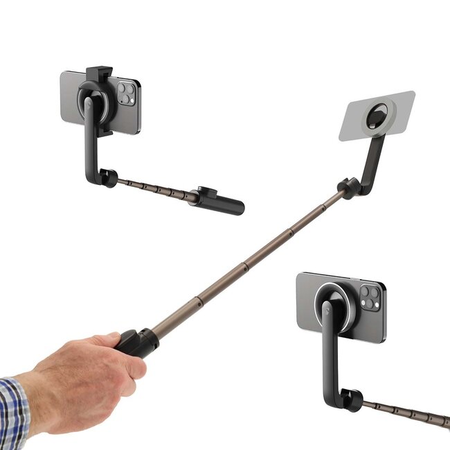Nedis Bluetooth Selfie-Stick & Mini-Stativ für Smartphones | MagSafe | max. 61 cm