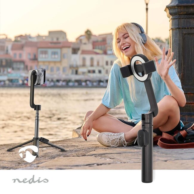 Nedis Bluetooth Selfie-Stick & Mini-Stativ für Smartphones | MagSafe | max. 61 cm