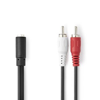 Nedis Nedis Adapterkabel Tulpe (m) auf 3,5mm Klinke (w) | CCS | 0,20 m