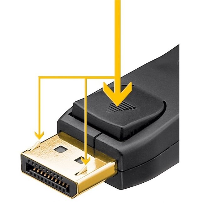 DisplayPort-auf-DVI Kabel | DP1.2 (1920 x 1200) | Schwarz | 2 Meter