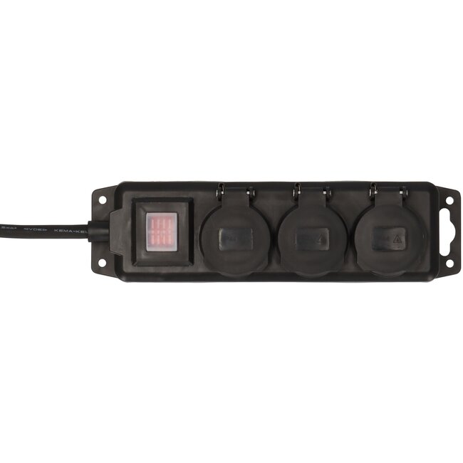 Brennenstuhl IP44 Outdoor-Steckdosenleiste | 3-fach | Schalter | 2 Meter