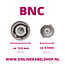 BNC (m) - 3,5mm Klinke 2-polig (m) Kabel | RG316 | 50 Ohm | 1,5 m