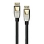 Python DisplayPort Kabel | DP2.1a (10K 60Hz) | UHBR13.5 (54Gbit/s) | Schwarz | 0,5 m