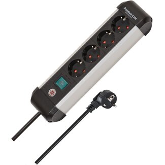 Brennenstuhl Brennenstuhl Premium-Alu-Line Steckdosenleiste | 4 Steckplätze | 1,8 m