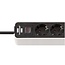 Brennenstuhl Ecolor Steckdosenleiste | 4 Steckplätze | 2x USB-C | Schwarz/Weiß | 1,5 m