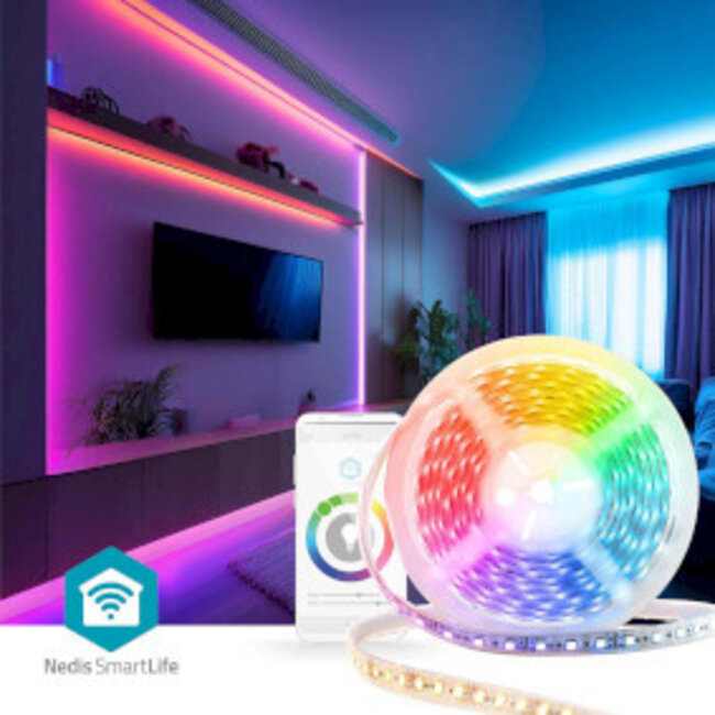 SmartLife LED-Lichtband | WLAN | Kaltweiß / RGB / Warmweiß | SMD | 5 m | IP21 | 2700-6500 K | 960 lm | Android™ / iOS
