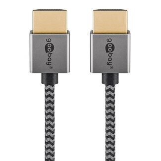 Goobay Goobay Plus HDMI-Kabel Slimline | HDMI 2.0 (4K 60Hz + HDR) | 2 Meter