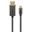 Goobay USB-C auf DisplayPort 4K 60Hz Kabel | Aluminium/Nylon | 1 Meter