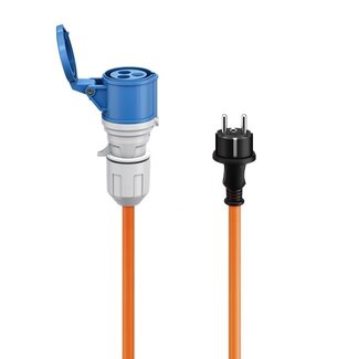 Goobay Camping-Stromkabel | CEE 7/7 - CEE 3-polig 230V/16A | 3x 2,5mm² | IP44 | 1,5 m