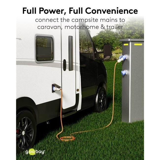 Camping-Stromkabel | CEE 3-polig 230V/16A | 3x2,5mm² | IP44 | 25 Meter