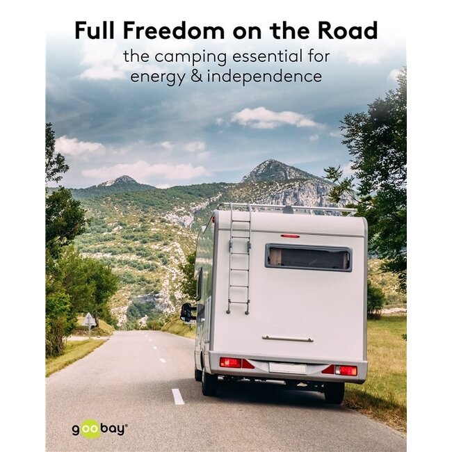 Camping-Stromkabel mit zusätzlicher Steckdose | CEE 3-pol 230V/16A | 3x 2,5mm² | IP44 | 1,5 m