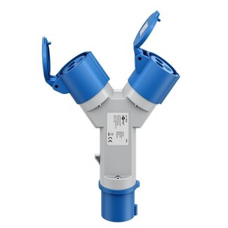 Goobay Camping Stromverteiler | 2-fach | CEE 3-polig 230V/16A | IP44