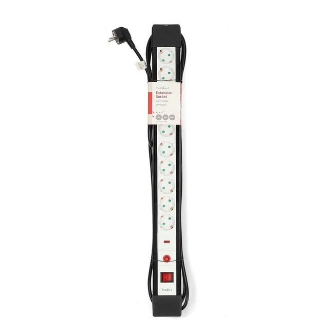 Nedis Steckdosenleiste mit Überspannungsschutz | 10-fach | 3 Meter