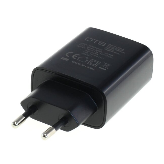 OTB USB-Ladegerät | USB-C PD | 20W | Schwarz