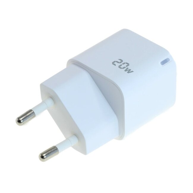OTB USB-Ladegerät | USB-C PD + USB-A QC | GaN | 20W | Weiß