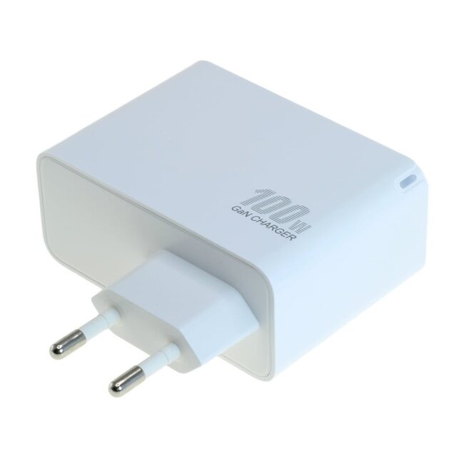 OTB USB-Ladegerät | 2x USB-C PD + 1x USB-A QC | GaN | 100W | Weiß