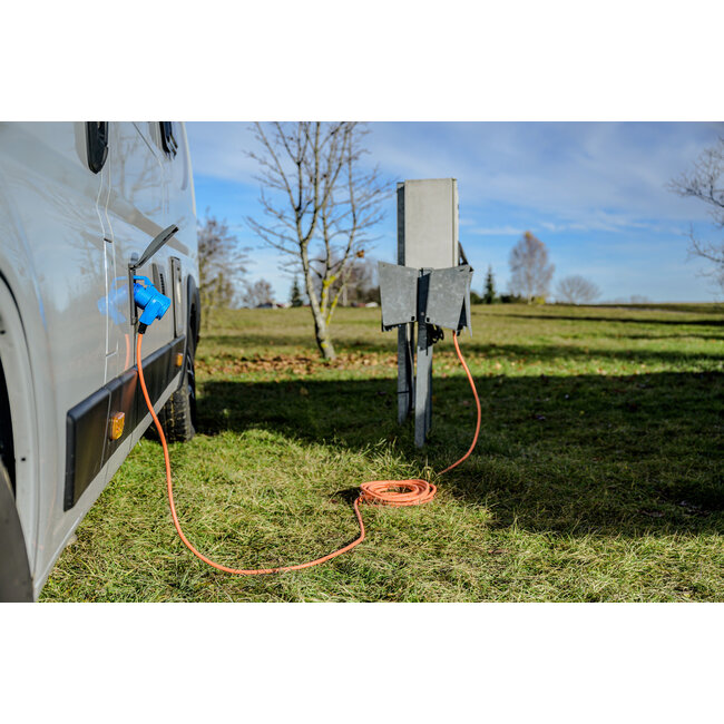 Brennenstuhl Camping-Set | CEE 3-poliges Kabel, Adapter & Schutzbox | IP44