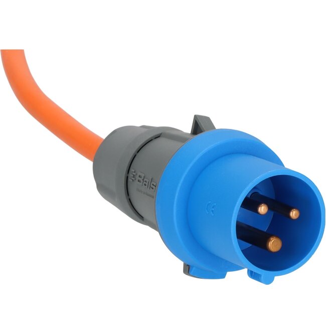 Brennenstuhl Camping-Stromkabel mit Zusatzsteckdose | CEE 3-pol 230V/16A | 3x2,5mm² | IP44 | Orange | 3m